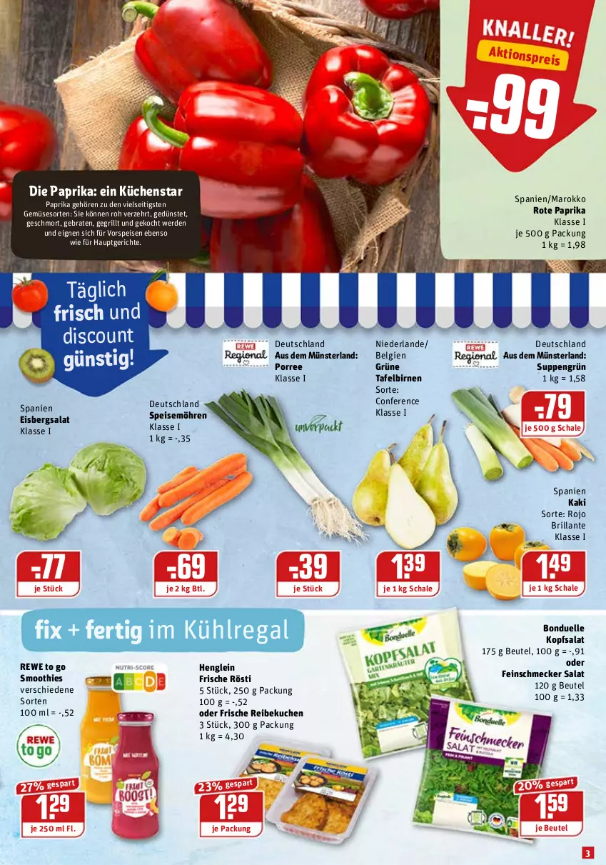 Aktueller Prospekt Rewe - Diese Woche im Angebot! - von 22.11 bis 27.11.2021 - strona 3