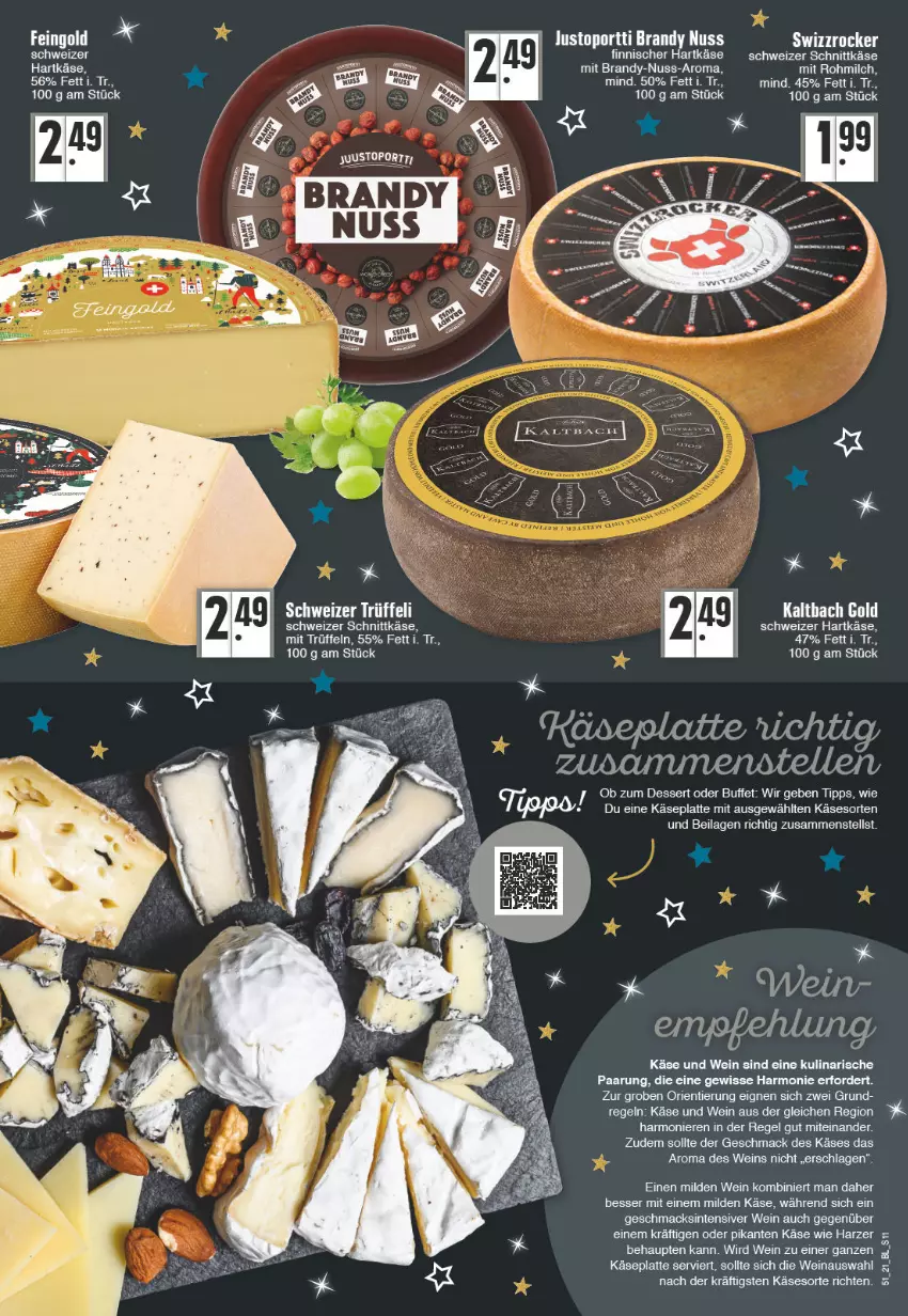 Aktueller Prospekt E Center - Angebote der Woche - von 20.12 bis 25.12.2021 - strona 11 - produkty: dessert, hartkäse, ilag, Käse, latte, mac, milch, nuss, schnittkäse, schweizer hartkäse, schweizer schnittkäse, Ti, Trüffel, wein