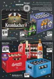 Gazetka promocyjna E Center - Angebote der Woche - Gazetka - ważna od 25.12 do 25.12.2021 - strona 25 - produkty: alkohol, bier, Biere, braten, getränk, getränke, grill, krombache, krombacher, malz, marinade, mönchshof, nuss, pils, radler, rezept, rezepte, rwe, sauce, Ti