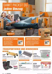 Gazetka promocyjna Obi - Prospekte - Gazetka - ważna od 17.04 do 17.04.2022 - strona 20 - produkty: alpina, Bau, decke, gabel, gin, kraft, LG, mac, Nike, ring, schrauben, Schraubendreher, Sport, tee, Ti, umzugskarton, wasser, Zangen