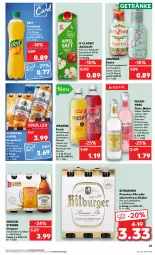 Gazetka promocyjna Kaufland - Prospekt - Gazetka - ważna od 28.06 do 28.06.2023 - strona 27 - produkty: alkohol, Alwa, angebot, angebote, apfel, apfelsaft, bier, bitburger, burger, deit, eis, eistee, erfrischungsgetränk, frucht, fruchtsaft, getränk, getränke, gin, granini, grapefruit, grevensteiner, kirsch, kirsche, limo, limonade, maracuja, mineralwasser, Mixgetränk, natur, orange, pils, radler, saft, schöfferhofer, steiner, tee, Ti, tonic, tonic water, wasser, Wild, wild berry