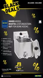 Gazetka promocyjna Metro - Wochen-Angebote - Gazetka - ważna od 29.11 do 29.11.2025 - strona 2 - produkty: angebot, auer, beef, braten, coupon, edelstahl, eis, entrecôte, Falsches Filet, filet, fleisch, fritteuse, Frittierkorb, Frittieröl, gulasch, Kette, korb, küche, Metro, pommes, Pommes Frites, reis, rind, rinder, rinderfilet, Rindersteak, roastbeef, Schal, Schale, steak, steakhüfte, Ti, tiefpreis