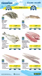 Gazetka promocyjna Metro - Wochen-Angebote - Gazetka - ważna od 29.11 do 29.11.2025 - strona 7 - produkty: Abtei, angebot, angebote, aqua, beutel, brot, burger, filet, fisch, frischfisch, garnelen, kabeljaufilet, lachs, lachsfilet, lamm, Metro, rwe, saft, seelachsfilet, snack, Ti, Wels, Wild