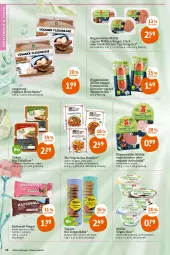 Gazetka promocyjna Tegut - Angebote der Woche - Gazetka - ważna od 30.04 do 30.04.2022 - strona 16 - produkty: aufschnitt, Becher, bio, burger, Cashew, cevapcici, cranberry, eis, filet, filets, fleisch, fleischkäse, gin, hafer, haselnuss, kakao, Käse, keks, kokos, Müller, nuggets, nuss, Pommersche, reifen, reis, Ria, riegel, rügenwalder, rügenwalder mühle, soja, tee, teewurst, The Vegetarian Butcher, Ti, Tofu, Vegeta, wurst