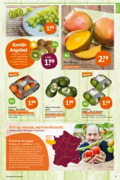 Gazetka promocyjna Tegut - Angebote der Woche - Gazetka - ważna od 30.04 do 30.04.2022 - strona 7 - produkty: angebot, angebote, avocado, avocados, Bau, bio, dekoration, eis, früchte, kiwi, limette, limetten, mac, mango, Mett, metten, obst, salat, Schal, Schale, Ti, tomate, tomaten, trauben, wasser, wein