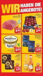 Gazetka promocyjna Marktkauf - Prospekt - Gazetka - ważna od 23.04 do 23.04.2022 - strona 2 - produkty: angebot, angebote, Becher, braten, eis, flasche, kaffee, langnese, magnum, mövenpick, mövenpick kaffee, natur, Nektar, rama, rind, rinder, saft, schmorbraten, tafeläpfel, Ti, valensina, vita