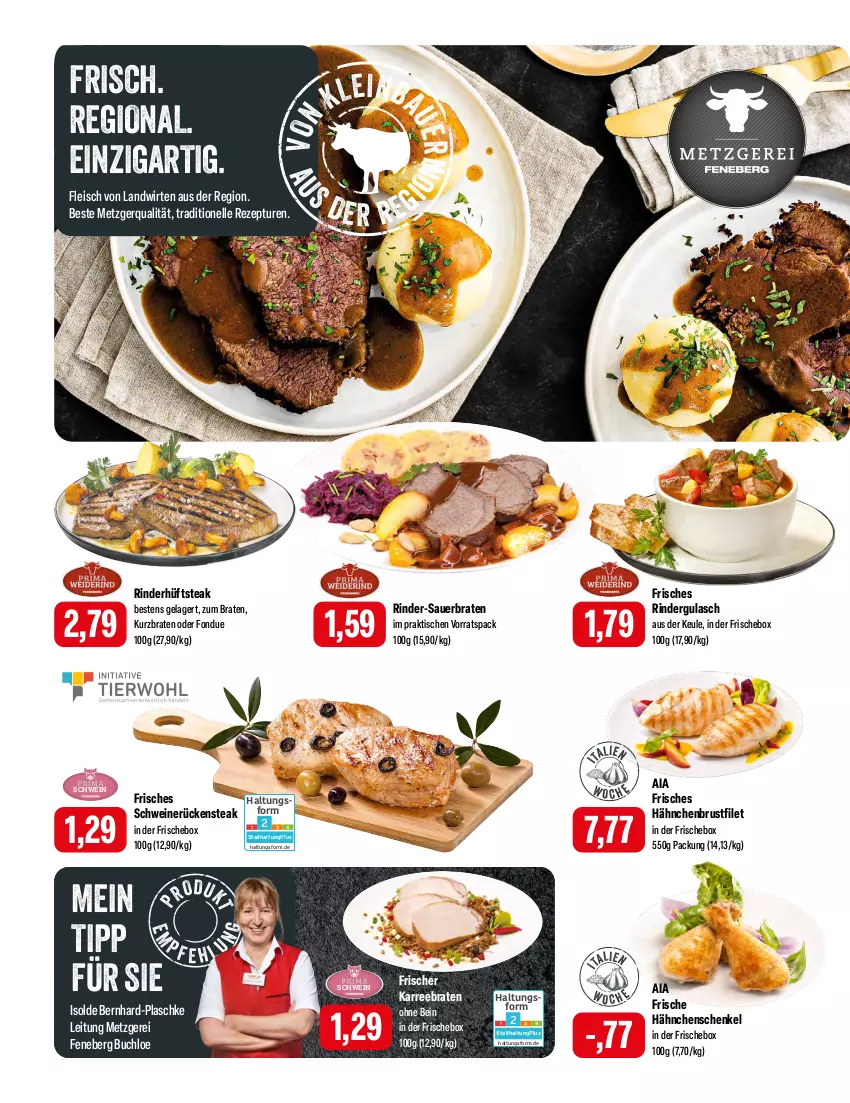 Aktueller Prospekt Feneberg - Prospekte - von 18.01 bis 20.01.2024 - strona 2 - produkty: auer, braten, brustfilet, buch, chloe, eis, elle, filet, fleisch, Fondue, gulasch, hähnchenbrust, hähnchenbrustfilet, hähnchenschenkel, henkel, hüftsteak, rezept, rind, rinder, rindergulasch, Rückensteak, schenkel, schwein, schweine, schweinerücken, steak, Ti, tisch, wein, weine