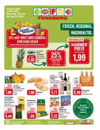 Gazetka promocyjna Feneberg - Prospekte - Gazetka - ważna od 20.01 do 20.01.2024 - strona 1 - produkty: ananas, angebot, angebote, aperol, Bau, bio, bohne, bohnen, coupon, coupons, doppio passo, eis, elle, erde, flasche, gin, jacobs, jacobs krönung, kaffee, Laufen, mac, obst, Obst und Gemüse, oder piccolinis, orange, orangen, original wagner, passo, pasta, piccolinis, pizza, primitivo, reis, saft, Ti, und gemüse, wagner, ZTE