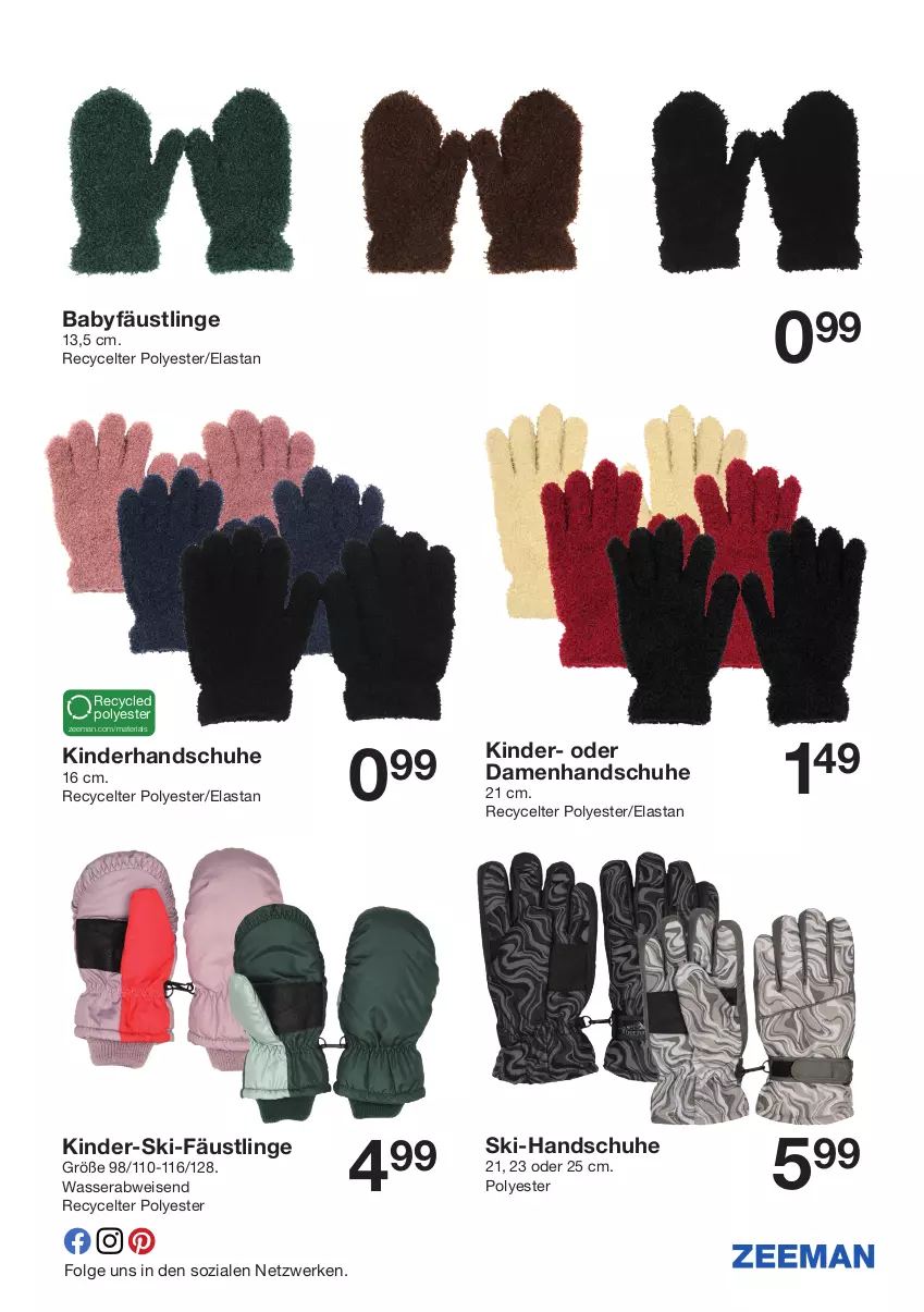 Aktueller Prospekt Zeeman - Prospekte - von 21.12 bis 27.12.2024 - strona 9 - produkty: eis, handschuhe, Kinder, LG, Ria, schuhe, wasser