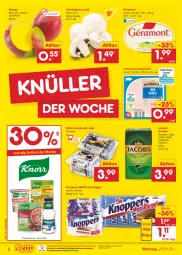 Gazetka promocyjna Netto Marken-Discount - Filial-Angebote - Gazetka - ważna od 28.01 do 28.01.2023 - strona 2 - produkty: asti, aufschnitt, batterie, batterien, bestpreis, champignon, champignons, eis, frischwurst-aufschnitt, géramont, jacobs, kaffee, knoppers, mango, ndk, reis, riegel, Schal, Schale, Ti, wurst