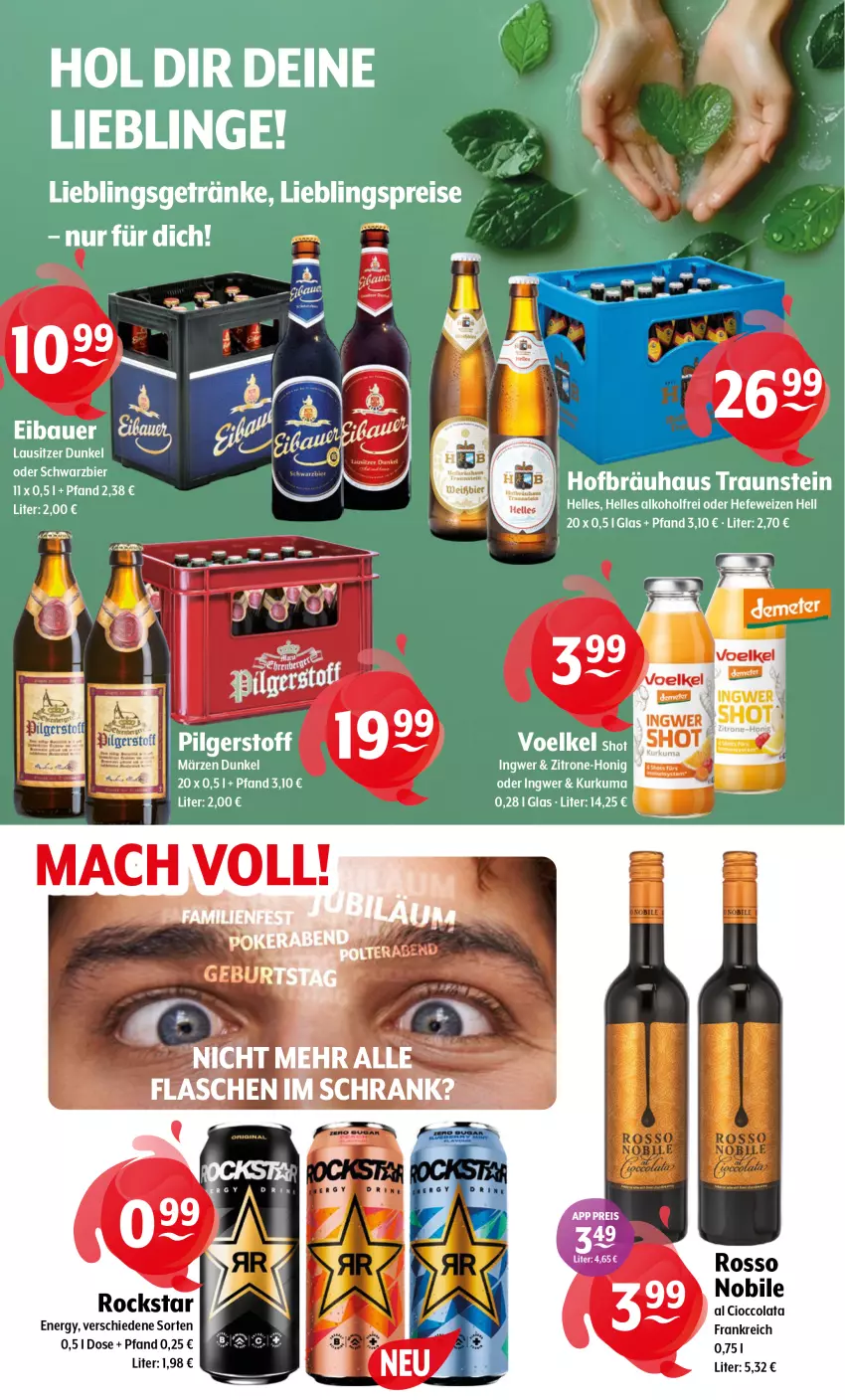 Aktueller Prospekt Getraenke Hoffmann - Prospekte - von 22.09 bis 27.09.2025 - strona 11 - produkty: auer, Bau, Bauer, bier, cola, eis, flasche, getränk, getränke, honig, ingwer, LG, reis, Rockstar, Schrank, tee, zitrone