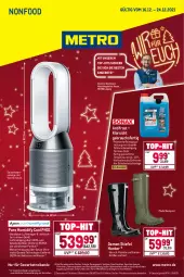 Gazetka promocyjna Metro - NonFood - Gazetka - ważna od 24.12 do 24.12.2021 - strona 1 - produkty: Abtei, angebot, angebote, dell, Dyson, eis, elle, , Fahrrad, heimtextilien, kleid, Kleidung, Luftreiniger, Metro, Mode, Rauch, reiniger, Reinigung, reis, schuhe, Sport, teller, Ti, top-hit, ventilator, wasser