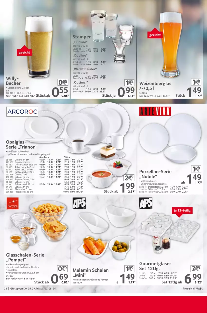 Aktueller Prospekt Selgros - Gastronomie - von 25.07 bis 07.08.2024 - strona 24 - produkty: Becher, bier, dessert, Dessertteller, eis, elle, Gläser, kaffee, kaffeebecher, latte, LG, Meister, mikrowelle, reis, Ria, Schal, Schale, spülmaschinen, suppe, suppen, teller, Ti, ZTE