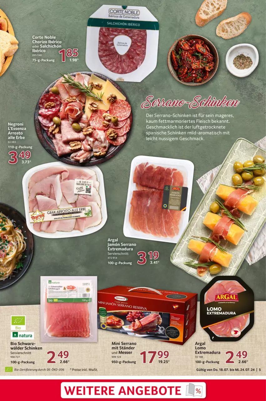 Aktueller Prospekt Selgros - Food - von 18.07 bis 24.07.2024 - strona 5 - produkty: angebot, angebote, bio, eis, fleisch, mac, messer, natur, natura, nuss, reis, schinken, serrano, Ti, tisch