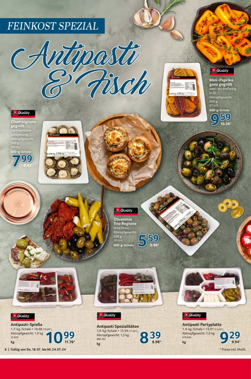 Aktueller Prospekt Selgros - Food - von 18.07 bis 24.07.2024 - strona 6 - produkty: antipasti, asti, eis, feinkost, latte, reis, Schal, Schale, Spezi, Ti