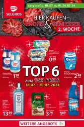 Gazetka promocyjna Selgros - Food - Gazetka - ważna od 24.07 do 24.07.2024 - strona 1 - produkty: angebot, angebote, Becher, danklorix, eis, flasche, LG, mac, melitta, milram, quark, reiniger, reis
