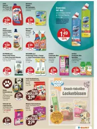Gazetka promocyjna Vmarkt - Prospekte - Gazetka - ważna od 23.07 do 23.07.2025 - strona 15 - produkty: airwick, auer, beutel, bio, Bref, bref power, domestos, emsa, essig, flasche, frolic, heitmann, hundenahrung, hundesnack, hundesnacks, katzennahrung, kraft, laminat, orange, portionsbeutel, power-gel, reiniger, rorax, rum, Schal, Schale, sheba, snack, snacks, sprühflasche, Ti, vita, vitakraft, whiskas, WICK