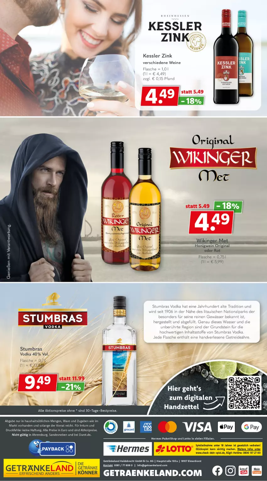 Aktueller Prospekt Getraenkeland - von 26.06 bis 08.07.2023 - strona 8 - produkty: abholpreise, dornfelder, eis, Elan, flasche, getränk, getränke, gin, mac, payback, reis, Ti, vodka, wasser, wein, weine, wodka