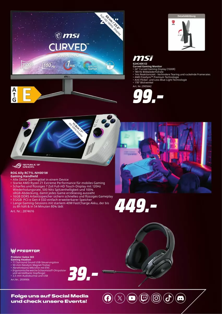 Aktueller Prospekt Media Markt - Prospekte - von 05.09 bis 19.09.2024 - strona 4 - produkty: akku, buch, bügel, elle, ente, LG, ryzen, usb