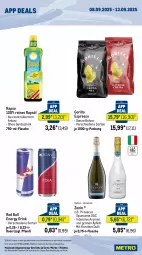 Gazetka promocyjna Metro - App Deals - Gazetka - ważna od 13.09 do 13.09.2025 - strona 2 - produkty: Bau, bohne, coupon, drink, ecco, energy drink, ente, espresso, flasche, getränk, getränke, Metro, metro gastro, Palette, prosecco, puma, rapso, rapsöl, red bull, reines rapsöl, spumante, Ti, trolli, zonin