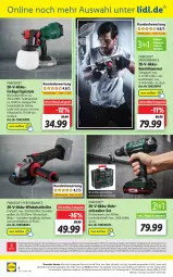 Gazetka promocyjna Lidl - Aktuelle Onlineshop-Highlights - Gazetka - ważna od 27.03 do 27.03.2022 - strona 6 - produkty: akku, akku-bohrschrauber, Akku-Winkelschleifer, angebot, angebote, Bohrschrauber, bürste, bürsten, eis, elle, erde, koffer, Kombihammer, kraft, lack, Lacke, ladegerät, ndk, Parkside, reis, rel, Schal, Schale, telefon, Ti, uhr, wasser, Winkelschleifer