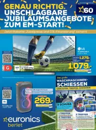 Gazetka promocyjna Euronics - Prospekte - Gazetka - ważna od 07.06 do 07.06.2024 - strona 1 - produkty: angebot, angebote, gutschein, leds, Ti, waschmaschine, waschmaschinen