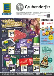 Gazetka promocyjna E Center - Angebote der Woche - Gazetka - ważna od 18.12 do 18.12.2021 - strona 1 - produkty: Bau, beere, beeren, decke, deka, deutschlandcard, ecco, eis, elle, ente, erde, , fleisch, frucht, fruchtsecco, heidelbeere, heidelbeeren, jungbullen, kaffee, lebensmittel, milka, milka schokolade, reis, rotkäppchen, rum, rumpsteak, Schal, Schale, schnitten, schoko, schokolade, sekt, spitzenqualität, steak, Sushi, Tannenbaum, telefon, teller, Ti, uhr