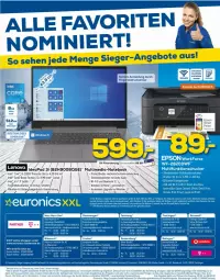 Gazetka promocyjna Euronics - Prospekte - Gazetka - ważna od 09.02 do 09.02.2022 - strona 16 - produkty: angebot, angebote, Apple, bett, burger, daim, drucker, Elektro, ente, epson, euronics xxl, fingerabdrucksensor, Haushaltsgeräte, ilag, Intel, lautsprecher, multifunktionsdrucker, notebook, Schal, spee, Ti, uhr, usb, vodafone