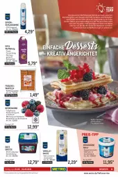 Gazetka promocyjna Metro - Lieferservice Aktuell - Gazetka - ważna od 30.09 do 30.09.2022 - strona 15 - produkty: beere, beeren, beutel, Blaubeer, blaubeere, brombeere, brombeeren, butter, buttermilch, creme, dessert, desserts, doppelrahmstufe, eimer, eis, erde, flasche, frischkäse, frucht, grütze, Hefe, himbeer, himbeere, himbeeren, Käse, korb, küche, Küchen, lieferservice, mac, Metro, milch, natur, reis, rezept, rezepte, Rote Grütze, rwe, sahne, sandwich, sauce, schlagsahne, Spezi, Sprudel, Ti, vanille, Vanillesauce, Waffeleisen, waffeln, wasser