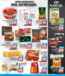 Gazetka promocyjna Hit - Wochenprospekt - Gazetka - ważna od 27.04 do 27.04.2024 - strona 12 - produkty: after eight, aufstrich, beutel, bio, butter, butterkeks, cerealien, chips, choclait chips, choco crossies, corny, creme, crossies, eis, frucht, fruchtaufstrich, fruchtgummi, Funny Frisch, funny-frisch, hafer, haribo, kakao, keks, kekse, kokos, kraft, Lakritz, leibniz, linsen, lorenz, mandel, milch, natur, natura, nestlé, nuss, oder lakritz, raffaello, reis, reiss, riegel, saltletts, sandwich, Spezi, Ti, ZTE