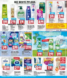 Gazetka promocyjna Hit - Wochenprospekt - Gazetka - ważna od 27.04 do 27.04.2024 - strona 13 - produkty: Alwa, Always, ariel, ariel waschmittel, Beba, beutel, body, body lotion, body milk, Cap, coupon, coupons, creme, einwegrasierer, eis, elnett, erde, flasche, flüssigseife, folgemilch, Frosch, fructis, gin, Glasreiniger, haarspray, katzenfutter, katzensnack, katzensnacks, Kuschelweich, LG, Lotion, milch, mundwasser, nivea, Odol, odol med, olive, palmolive, Pods, purina, rasierer, reiniger, reis, Seife, shampoo, slip, slipeinlagen, snack, snacks, sofort-rabatt, spee, spülmittel, spülung, Tempo, Ti, Tiere, toilettentücher, tücher, waschmittel, wasser, wc-reiniger, weichspüler, whiskas, wilkinson, zahncreme, ZTE