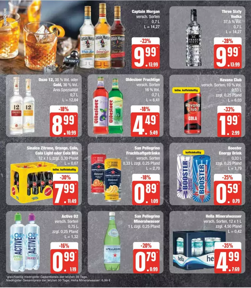 Aktueller Prospekt Edeka - Prospekte - von 01.04 bis 06.04.2024 - strona 18 - produkty: Alwa, Cap, captain morgan, eis, hella, mineralwasser, reis, tee, Ti, wasser, ZTE