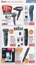 Gazetka promocyjna Famila - Prospekte - Gazetka - ważna od 27.07 do 27.07.2024 - strona 26 - produkty: akku, auto, batterie, beispielabbildung, body, Bodygroom, braun, bürste, edelstahl, eis, Elektro, elle, ente, gillette, gillette venus, haarschneider, haartrockner, leine, Pinzette, rasierer, Reinigung, reinigungsbürste, reis, teller, Ti, tisch, Trockner, venus, wasser