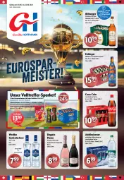 Gazetka promocyjna Getraenke Hoffmann - Prospekte - Gazetka - ważna od 22.06 do 22.06.2024 - strona 1 - produkty: adelholzener, alkohol, Alwa, bier, bitburger, burger, chips, coca-cola, cola, crunchips, doppio passo, ecco, eimer, eis, erdinger, Gorbatschow, Holz, lorenz, lorenz crunchips, mineralwasser, natürliches mineralwasser, paprika, passo, pils, premium pils, prosecco, reis, Ti, Tüte, wasser, wodka