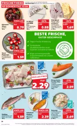 Gazetka promocyjna Kaufland - Prospekt - Gazetka - ważna od 09.08 do 09.08.2023 - strona 24 - produkty: angebot, aqua, braten, brie, Cap, cranberry, creme, eis, elle, filet, forelle, frischkäse, garnelen, grill, HP, kabeljaufilet, Käse, kirsch, knoblauch, kräuter, lachs, Laufen, mac, milch, mit paprika, olive, oliven, paprika, rel, rwe, Saibling, Spezi, Ti, tisch, weichkäse, ZTE, zwiebel, zwiebeln