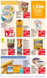 Gazetka promocyjna Kaufland - Prospekt - Gazetka - ważna od 09.08 do 09.08.2023 - strona 28 - produkty: alpro, angebot, auer, baguette, Becher, brot, creme, dell, Dr. Oetker, drink, elle, exquisa, filet, filets, fisch, früchte, gnocchi, Grießpudding, grill, henglein, joghur, joghurt, kartoffel, knoblauch, meeresfrüchte, meggle, Muscheln, natur, nuss, Ofen, pfeffer, pudding, quark, sahne, salami, salat, Sardellen, Schal, Schale, schoko, Skyr, soja, Spezi, tesa, Ti, Tilapia, tisch, vanille, ZTE, zucker