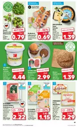 Gazetka promocyjna Kaufland - Prospekt - Gazetka - ważna od 09.08 do 09.08.2023 - strona 45 - produkty: angebot, angebote, auer, Becher, braten, brot, burger, butter, Butterschmalz, cola, curry, eis, hamburger, Holz, Käse, korn, Kornbrot, kräuter, kräutern, leberwurst, malz, milch, natur, oder kräuter, purland, pute, putenbrust, rind, rucola, salat, salz, schinken, Schmalz, schnittkäse, schnittlauch, schwarzwälder schinken, Ti, Tiere, vollkornbrot, weichkäse, wurst