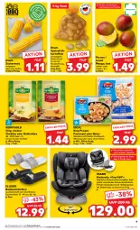 Gazetka promocyjna Kaufland - Prospekt - Gazetka - ważna od 09.08 do 09.08.2023 - strona 9 - produkty: angebot, angebote, Bad, butter, butterkäse, cheddar, eis, elle, escal, früchte, Frühkartoffeln, garnelen, grill, ideal zum grillen, kartoffel, kartoffeln, Käse, kerrygold, Kinder, Kindersitz, knoblauch, kopfstütze, kräuter, mais, mango, natur, pantolette, pantoletten, prawns, sac, Schal, Schale, speisefrühkartoffeln, Ti, tisch, zucker, zuckermais