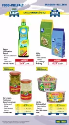 Gazetka promocyjna Metro - Wochen-Angebote - Gazetka - ważna od 01.11 do 01.11.2025 - strona 13 - produkty: angebot, auer, Bau, bratwurst, brötchen, burger, eis, ente, flasche, getränk, getränke, Gläser, gurke, gurken, haribo, heinz, hot dog, ketchup, kölln, Konserven, küche, Küchen, küchentücher, müsli, Palette, rapso, rapsöl, reines rapsöl, reis, rum, salat, salate, sauce, saucen, Ti, tomato ketchup, trolli, tücher, wurst