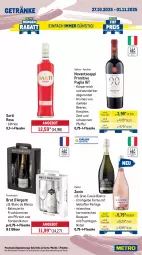 Gazetka promocyjna Metro - Wochen-Angebote - Gazetka - ważna od 01.11 do 01.11.2025 - strona 17 - produkty: angebot, beere, beeren, bio, bionade, brut, cuvée, de blancs, eis, flasche, frucht, getränk, getränke, Gläser, kirsch, kirsche, kirschen, krombache, krombacher, mit frucht, Palette, perla, pfeffer, pfirsich, pils, pilsner, pilsner urquell, primitivo, reis, Three Sixty, Ti, tiefpreis, zonin