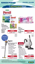 Gazetka promocyjna Metro - Wochen-Angebote - Gazetka - ważna od 01.11 do 01.11.2025 - strona 18 - produkty: akku, angebot, auer, Bau, beutel, bodensauger, decke, Dyson, eis, elle, ente, geschirr, geschirrspüler, Intel, kraft, mac, Metro, möbel, papier, persil, Reinigung, reis, Schere, sonderposten, staubbeutel, staubsauger, teller, Ti, Tiere, toilettenpapier, Trockner, vollwaschmittel, wärmepumpentrockner, waschmittel, wasser, zewa