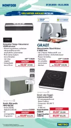 Gazetka promocyjna Metro - Wochen-Angebote - Gazetka - ważna od 01.11 do 01.11.2025 - strona 21 - produkty: angebot, aufschnitt, backofen, Bau, eis, elle, garraum, gefrierkombination, grill, induktionskochfeld, kochfeld, latte, lebensmittel, messer, Metro, mikrowelle, Ofen, Reinigung, reis, rum, schinken, Spektrum, teller, Ti, timer, Vakuumierer