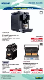 Gazetka promocyjna Metro - Wochen-Angebote - Gazetka - ważna od 01.11 do 01.11.2025 - strona 22 - produkty: ACC, angebot, auer, auto, besteck, Cap, cappuccino, chia, cin, edelstahl, eis, elle, espresso, geback, geschirr, kaffee, kaffeeautomat, kaffeevollautomat, latte, latte macchiato, Löffel, mac, macchiato, messer, Metro, mikrowelle, nespresso, reis, Ria, saft, Schal, Schale, senf, spülmaschinen, tasse, teller, Ti, tomate, tomaten, Waffeleisen, wasser, wassertank