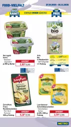 Gazetka promocyjna Metro - Wochen-Angebote - Gazetka - ważna od 01.11 do 01.11.2025 - strona 9 - produkty: angebot, arla, Becher, bio, cocktail, Gemüsezwiebel, Käse, käsescheiben, kerrygold, kerrygold extra, leerdammer, mac, milch, nuss, obst, paprika, paprika mix, rispentomaten, salat, salatherzen, salz, schnittkäse, schnittkäsescheiben, Ti, tomate, tomaten, weidemilch, zwiebel, zwiebeln