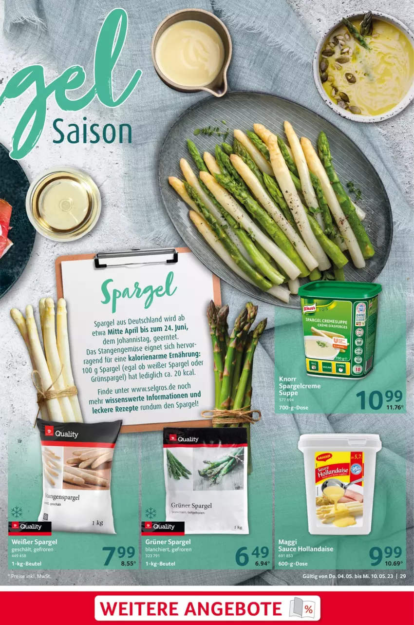 Aktueller Prospekt Selgros - Food - von 04.05 bis 10.05.2023 - strona 29 - produkty: angebot, angebote, grüner spargel, LG, pril, rezept, rezepte, spargel, Ti