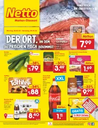 Gazetka promocyjna Netto Marken-Discount - Filial-Angebote - Gazetka - ważna od 05.03 do 05.03.2022 - strona 1 - produkty: angebot, aqua, asti, beko, berliner, berliner kindl, bohne, bohnen, butter, coca-cola, cola, eis, fanta, fanta oder, fanta oder sprite, filet, fisch, gurke, gurken, jacobs, Jacobs Meisterröstung, Jubiläums, kaffee, kaffeebohnen, lachs, lachsfilet, lavazza, Meister, meisterröstung, milch, ndk, oder sprite, pils, pilsener, reis, sac, sprite, Ti, toffifee, versandkostenfrei, ZTE