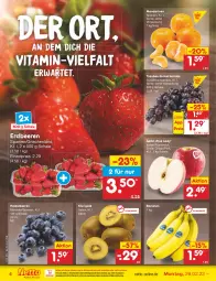 Gazetka promocyjna Netto Marken-Discount - Filial-Angebote - Gazetka - ważna od 05.03 do 05.03.2022 - strona 4 - produkty: asti, banane, bananen, beere, beeren, eis, erdbeere, erdbeeren, heidelbeere, heidelbeeren, kiwi, Kiwi Gold, mandarine, mandarinen, ndk, Pink Lady, reis, Schal, Schale, Ti, trauben, versandkostenfrei, vita