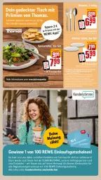 Gazetka promocyjna Rewe - Prospekte - Gazetka - ważna od 12.10 do 12.10.2024 - strona 17 - produkty: besteck, decke, eis, elle, ente, erde, gutschein, gutscheine, Heu, leine, nuss, reis, rosen, Speiseteller, teller, Ti, tisch