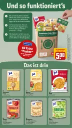 Gazetka promocyjna Rewe - Prospekte - Gazetka - ważna od 12.10 do 12.10.2024 - strona 5 - produkty: apfel, apfelmus, champignon, champignons, coupon, erbsen, erde, fusilli, hafer, haferflocken, korb, schnitten, Ti, tomate, tomaten, Tüte, zucker