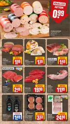 Gazetka promocyjna Rewe - Prospekte - Gazetka - ważna od 12.10 do 12.10.2024 - strona 8 - produkty: aufschnitt, barbecue, beef, bier, bierschinken, bio, burger, eis, fleisch, frischwurst-aufschnitt, frucht, jungbullen, kräuter, kräutern, Mett, metten, minutensteaks, mit frucht, pfeffer, reis, rewe bio, rind, rindfleisch, roastbeef, salami, sauce, saucen, schinken, schinkenspeck, schwein, schweine, Speck, steak, steaks, Ti, tiefpreis, wein, weine, wurst